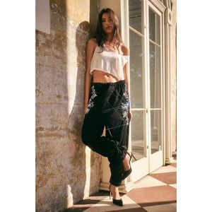 Free People Tricia Fix Embellished Parachute Pants $350